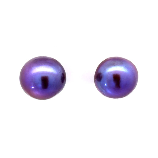 18k Yellow Gold Freshwater Pearl Earrings