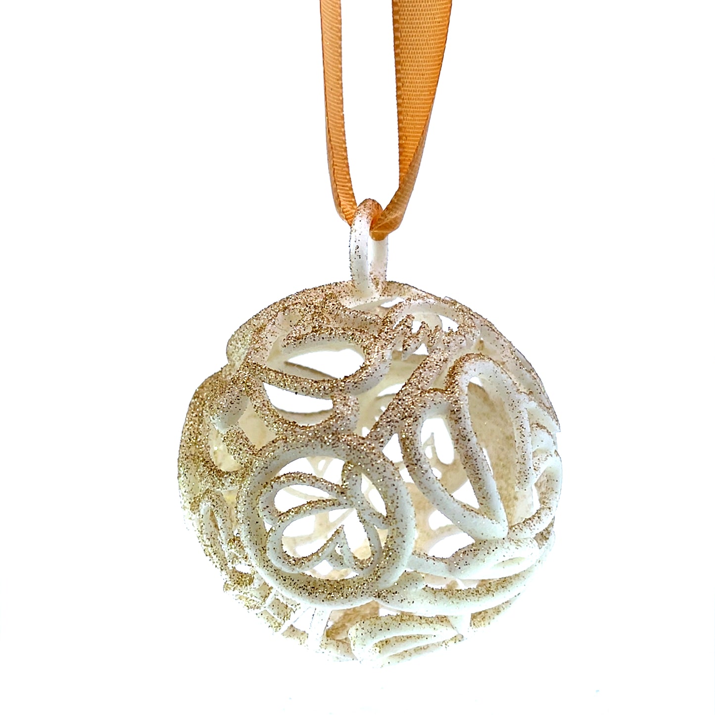 Greenville Sphere Ornament in White, Green or Red Nylon