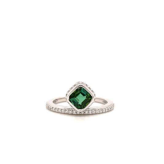 Offset Tourmaline Ring