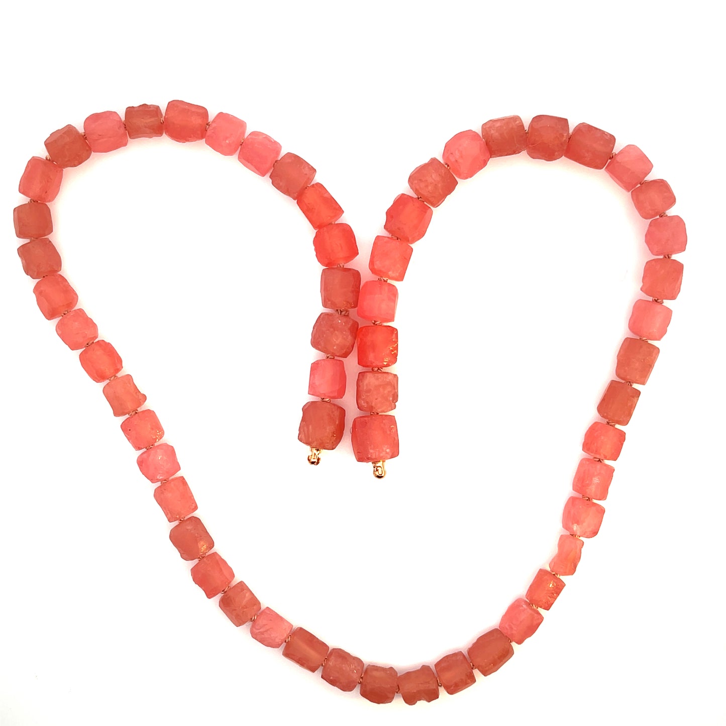 Modullyn Rhodochrosite Strand with 18k Rose Gold Key