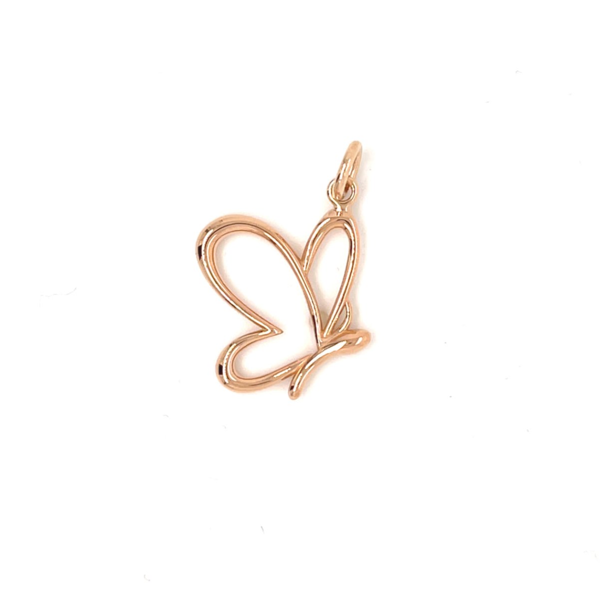 18k Rose Gold Butterfly Pendant