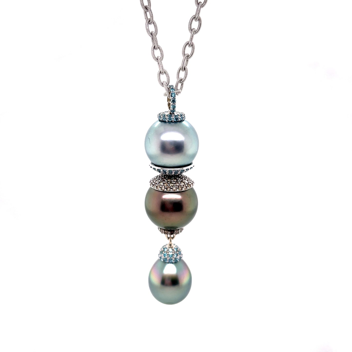 Triple Drop Tahitian Pearl Necklace