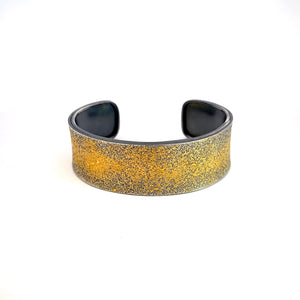Oxidized Sterling Silver and 24k Gold 