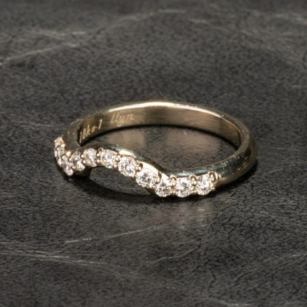 Custom Jewelry, ring, white gold, diamonds, wedding band, llyn strong, Greenville, South Carolina