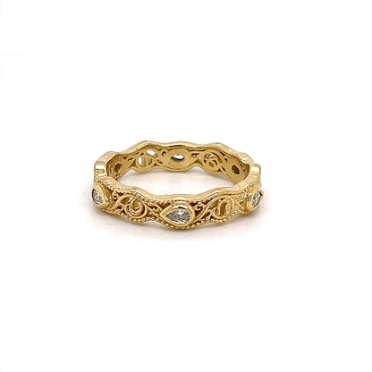 18k Yellow Gold Strong Pair Band