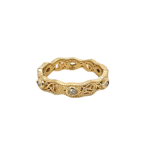 18k Yellow Gold Strong Pair Band