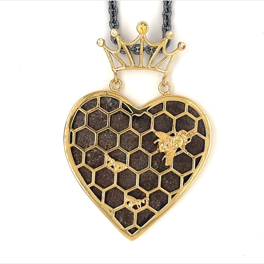 Bee and Honeycomb Unbreakable Heart