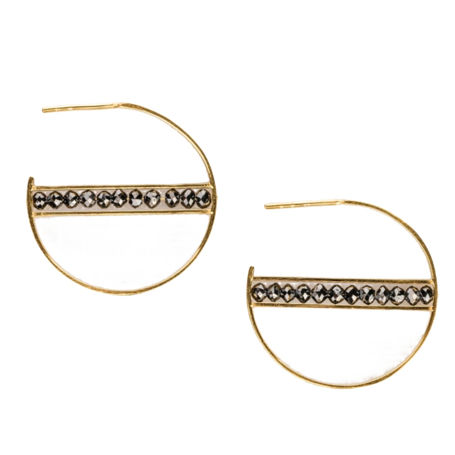 Custom Jewelry, Black diamond hoops, sydney strong, greenville, south carolina