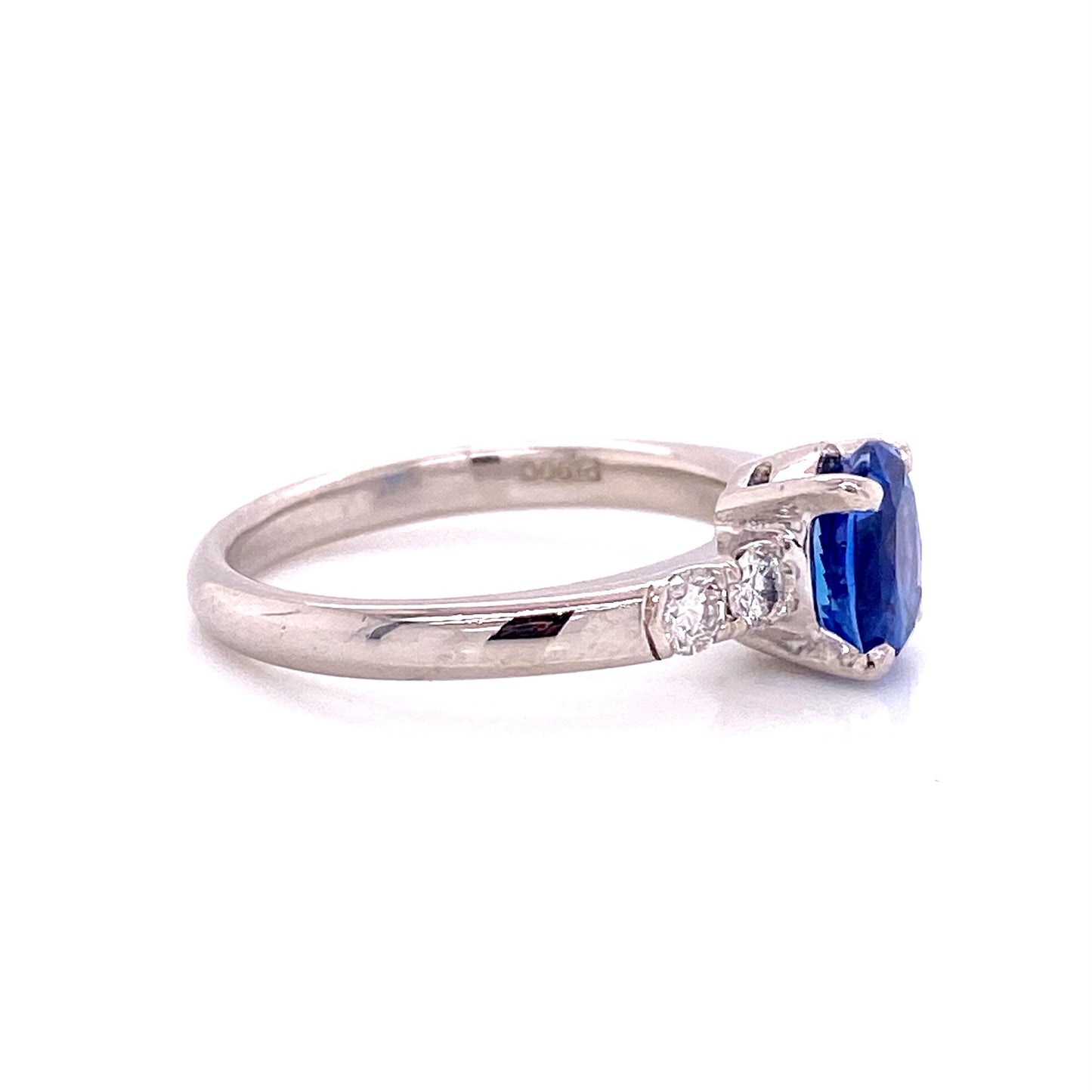 Custom Jewelry, ring, platinum, sapphire, engagement ring, white diamonds, Llyn strong, Greenville, South Carolina