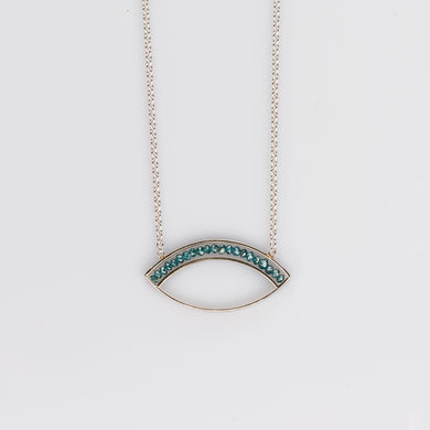 Custom jewelry, Blue diamond marquise necklace, Sydney Strong, Greenville, South Carolina