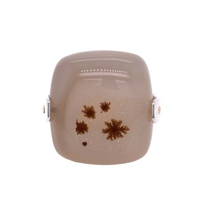 Custom Jewelry, brown and white druzy ring, llyn strong. greenville, south carolina