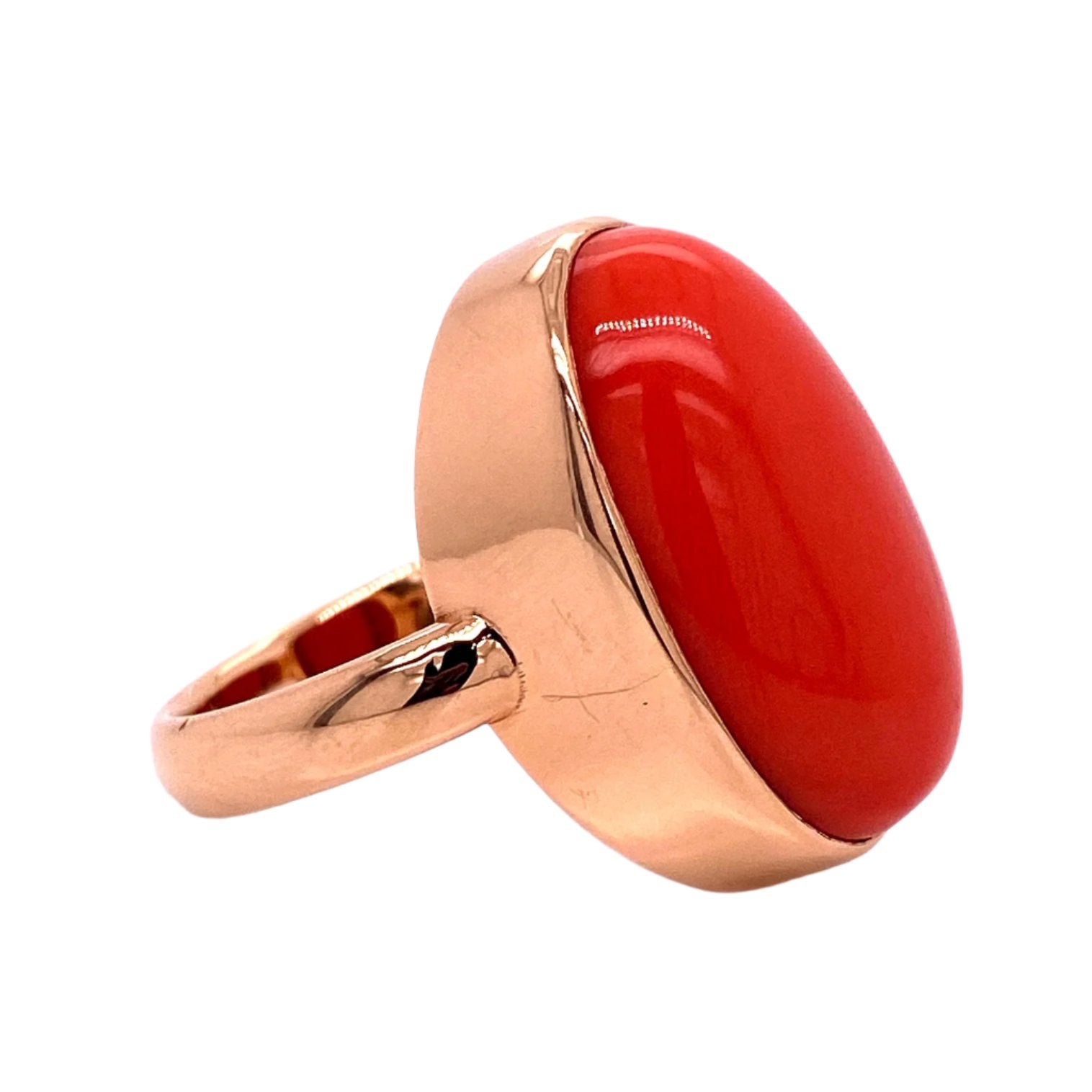 custom jewelry, gold, coral, ring, llyn strong, greenville, south carolina