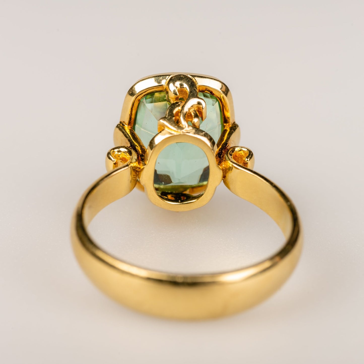 custom jewelry, gold, tourmaline, engagement ring, ring, llyn strong, greenville, south carolina