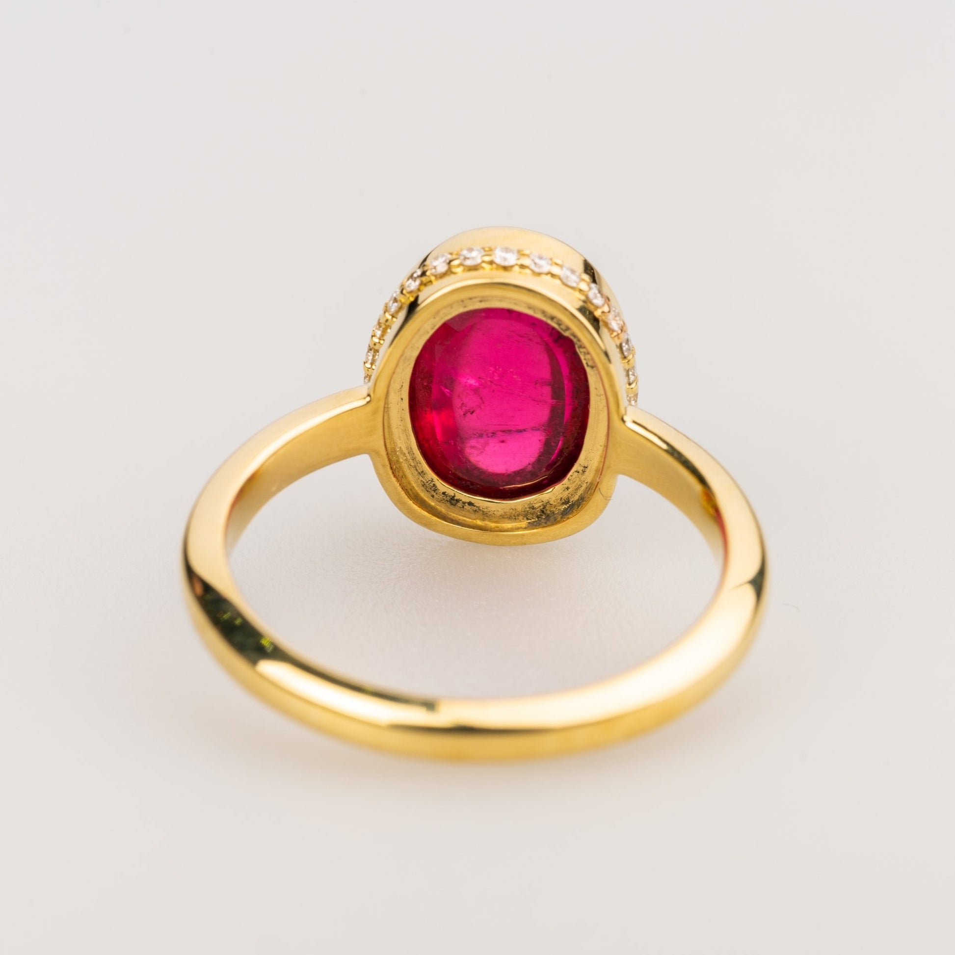 Custom Jewelry, Red Tourmaline Ring, Sydney Strong, Greenville, South Carolina