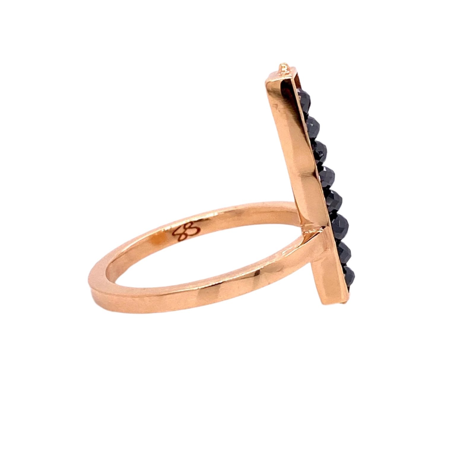Custom Jewelry, ring, rose gold, black diamonds, llyn strong, Greenville, South Carolina
