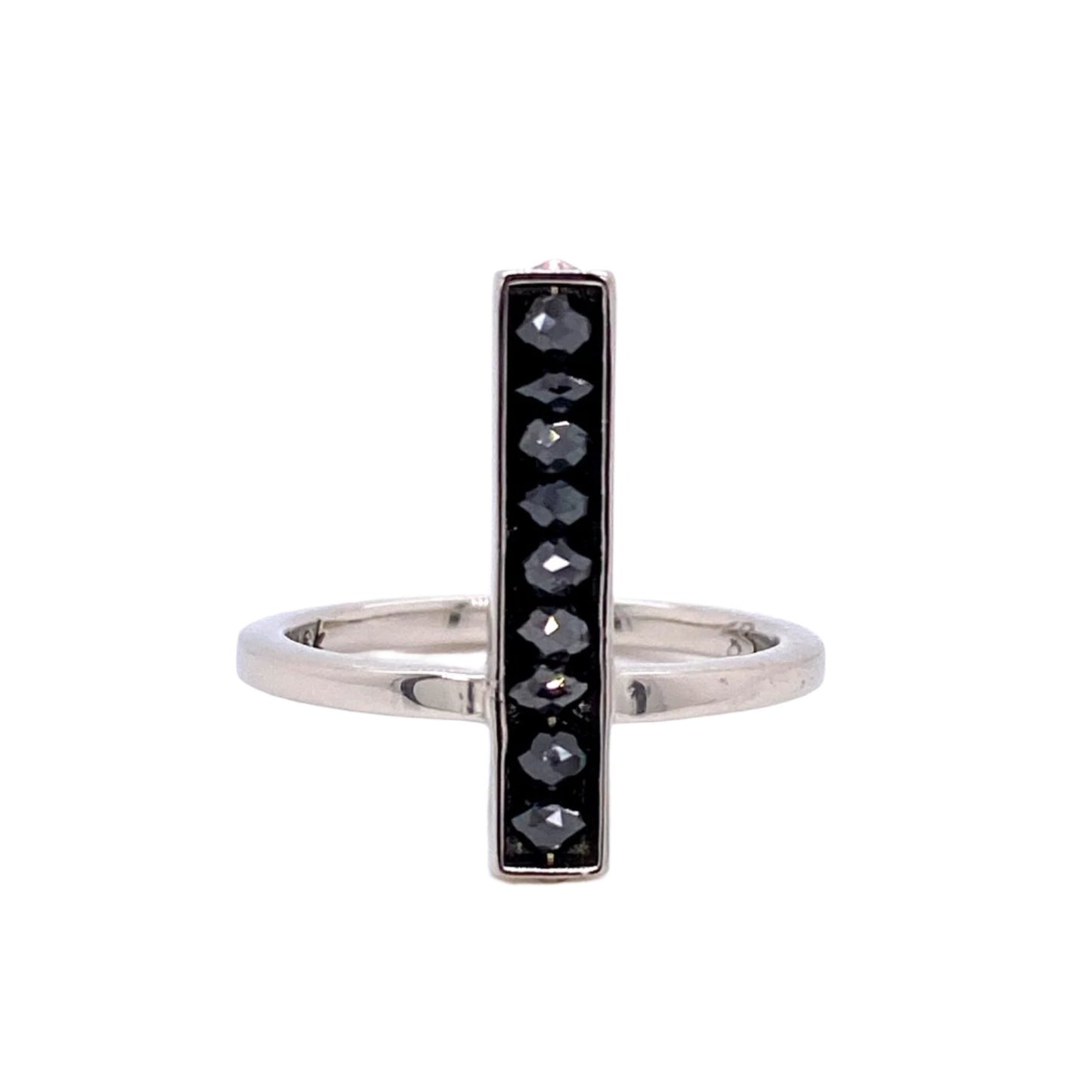 Custom Jewelry, Black Diamond bar Ring, Sydney Strong, Greenville, South Carolina