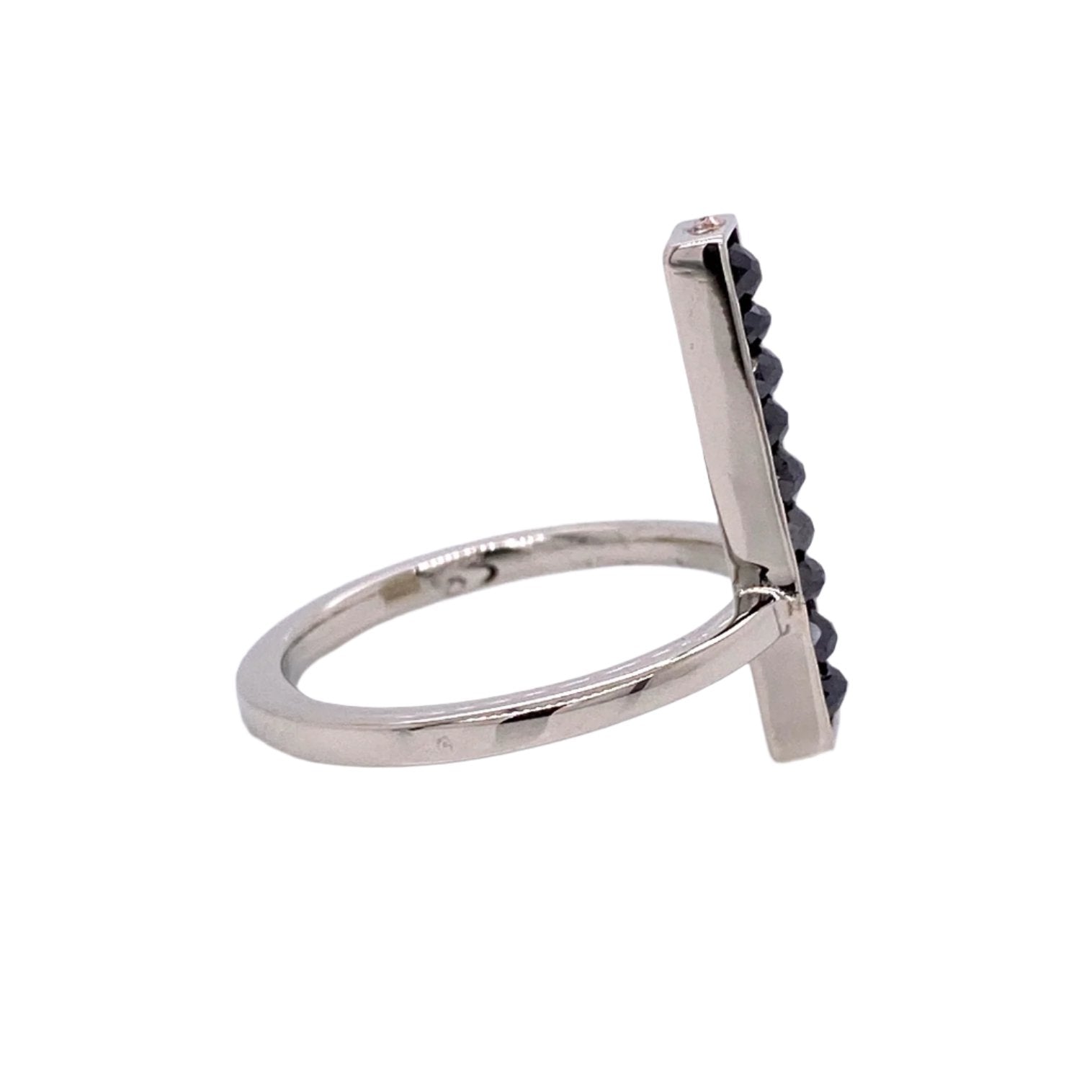 Custom Jewelry, Black Diamond bar Ring, Sydney Strong, Greenville, South Carolina