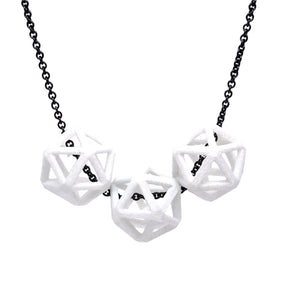 custom jewelry, silver, isohedron, necklace, erin stuart, greenville, south carolina
