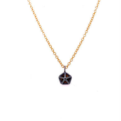 custom jewelry, petite pentagon necklace, Erin Stuart, Greenville, South Carolina