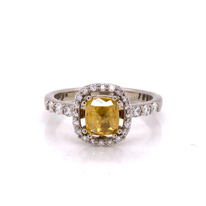 Custom Jewelry, Yellow Diamond Rose Cut Ring, llyn strong, Greenville - South Carolina