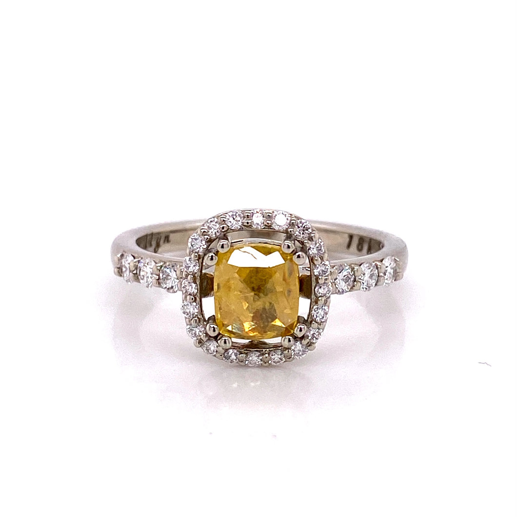 Custom Jewelry, Yellow Diamond Rose Cut Ring, llyn strong, Greenville - South Carolina