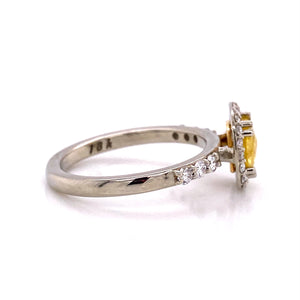 Custom Jewelry, Yellow Diamond Rose Cut Ring, llyn strong, Greenville - South Carolina