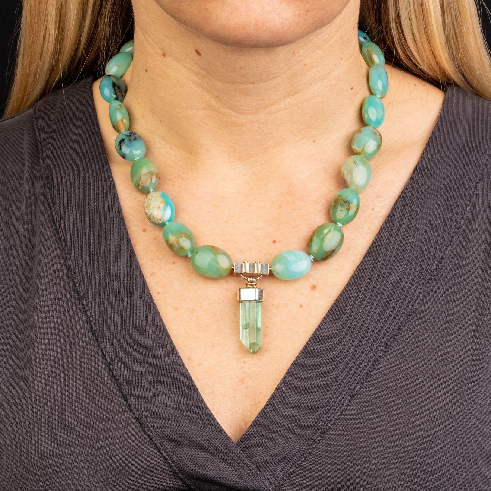 Custom on sale opal necklace