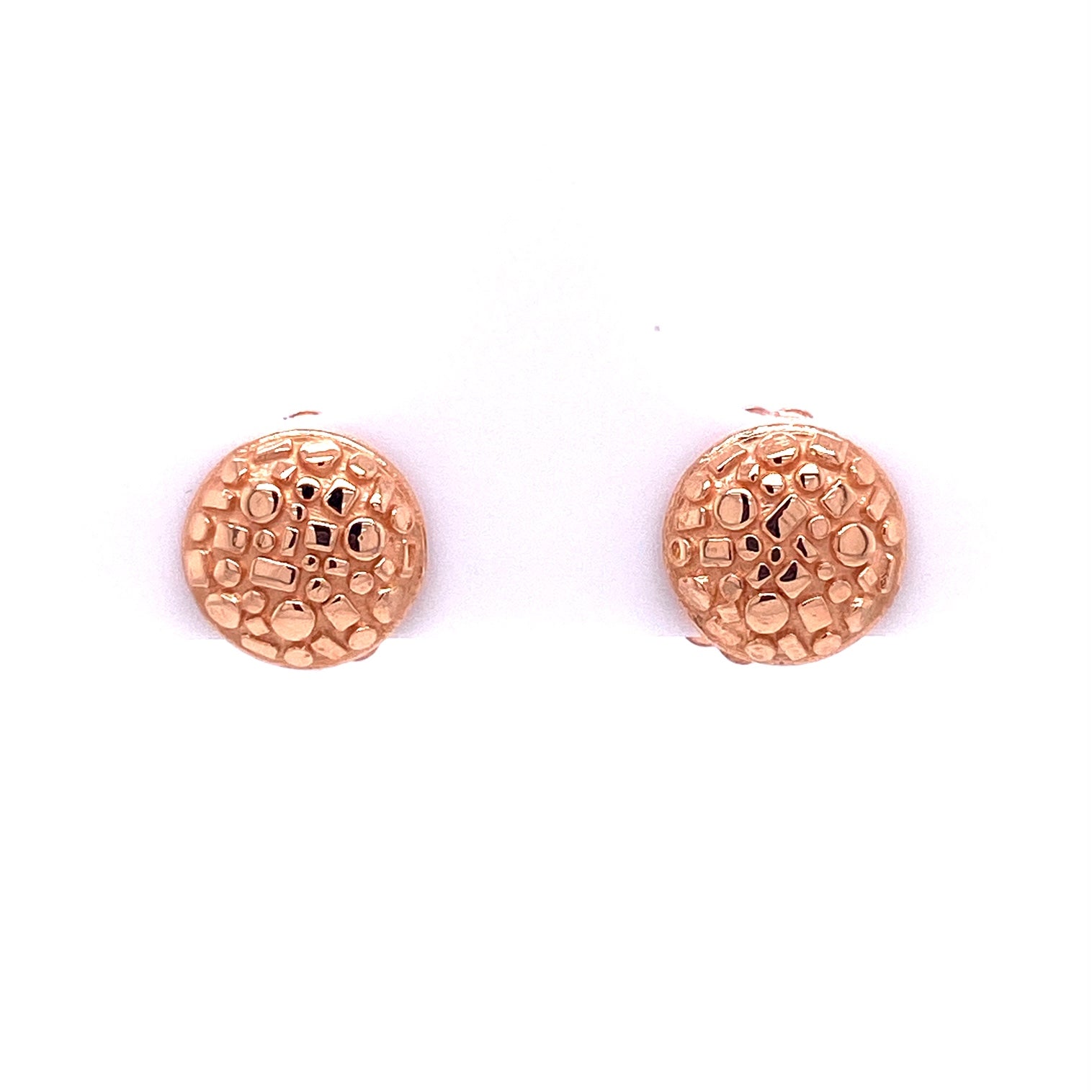 Custom Jewelry, 18k rose gold bits and pieces studs, llyn strong, Greenville, South Carolina