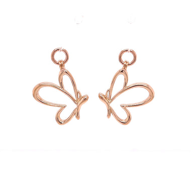 Custom jewelry, 18k rose gold butterfly jackets, llyn strong, Greenville, SC