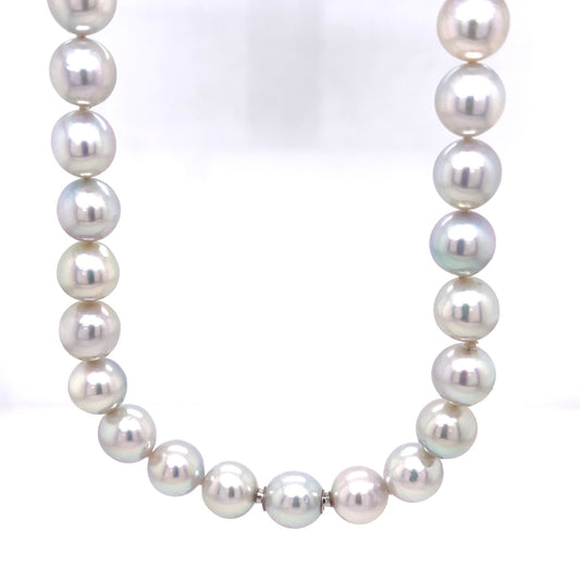 Akoya Silver Pearl Necklace