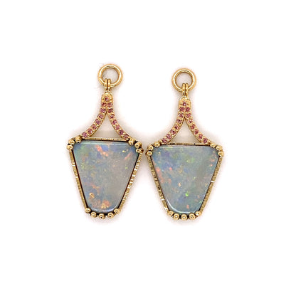 Crystal Opal Jackets with Reddish Sapphires