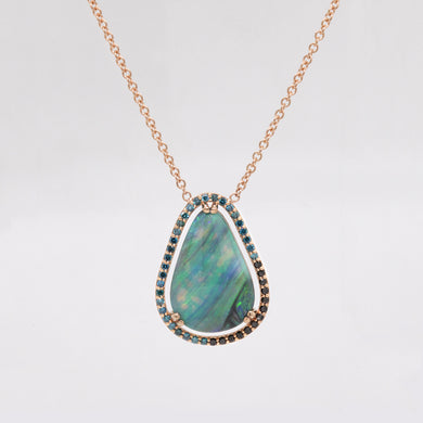 Strong Pair Black Opal Necklace