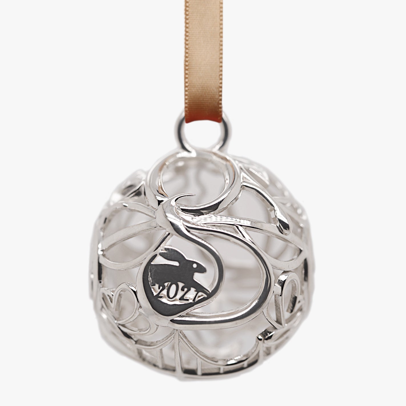 2021 Greenville Sphere Ornament in Sterling Silver